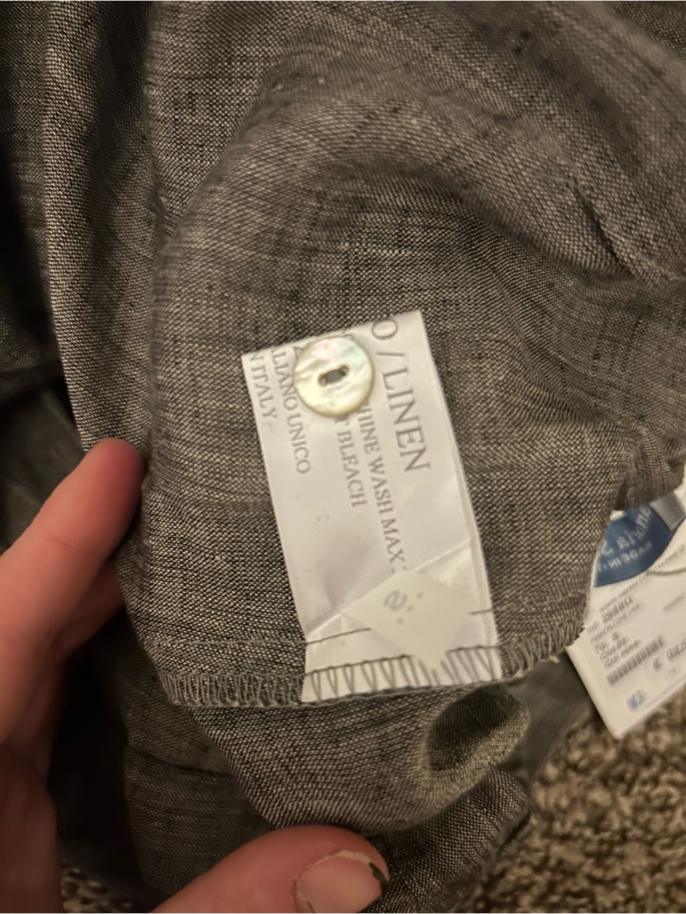 100% Linen Made in Italy NWT Extra Wide Leg Women’s Trouser Pants size Small - Picture 7 of 10